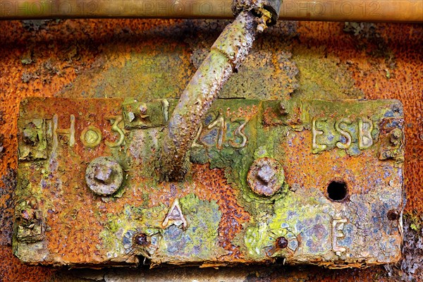 Detail on the blast furnace of the Henrichshuette
