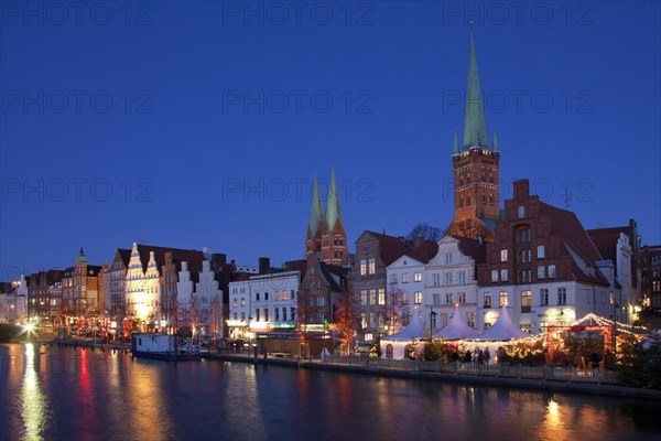 Christmas market in the Hanseatic City of Luebeck