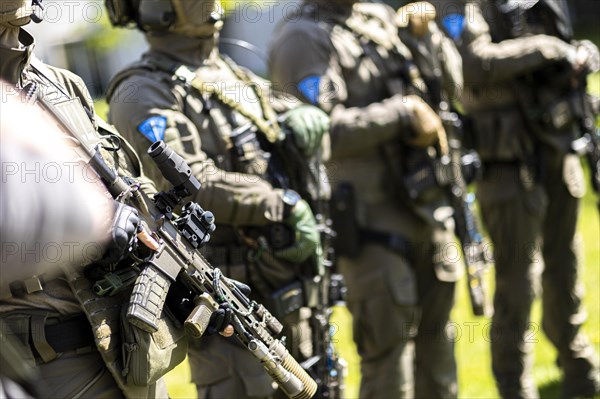 Members of the special unit Zentrale Unterstuetzungsgruppe Zoll