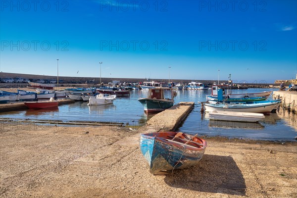 Fishing boats in the fishing port of Gallipoli