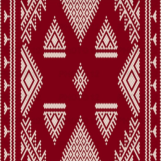 Traditional Tunisian embroidery pattern