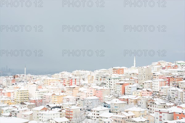 Winter views from Uskudar of istanbul in Turkey