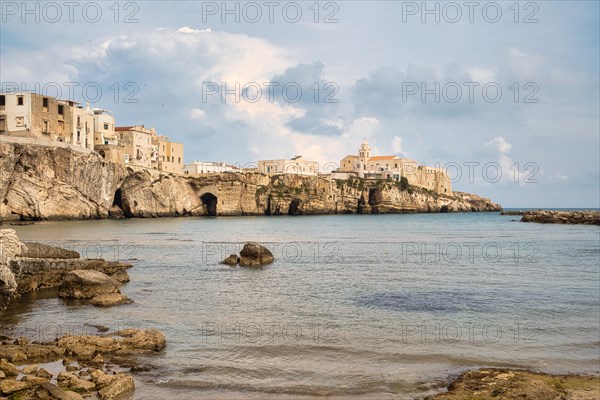 The old town of Vieste with the church of San Francesco
