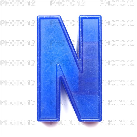 Magnetic uppercase letter N
