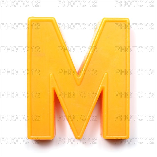 Magnetic uppercase letter M
