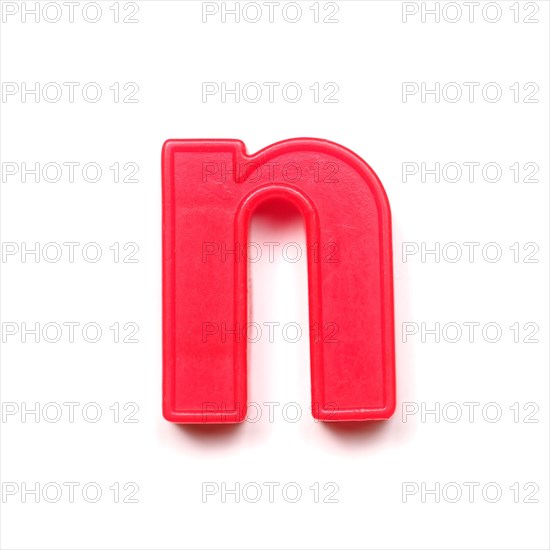 Magnetic lowercase letter N