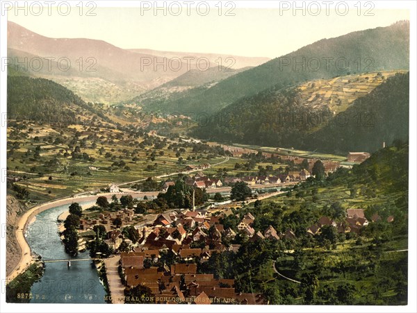 The valley of Murg seen from Eberstein