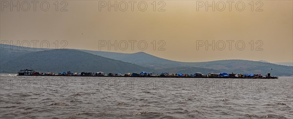 Giant riverboat on the Congo river