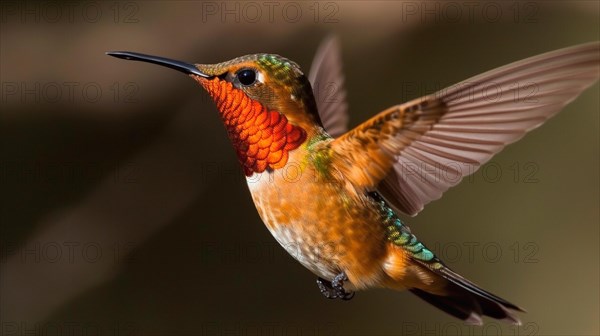 The beautiful endangered rufous hummingbird