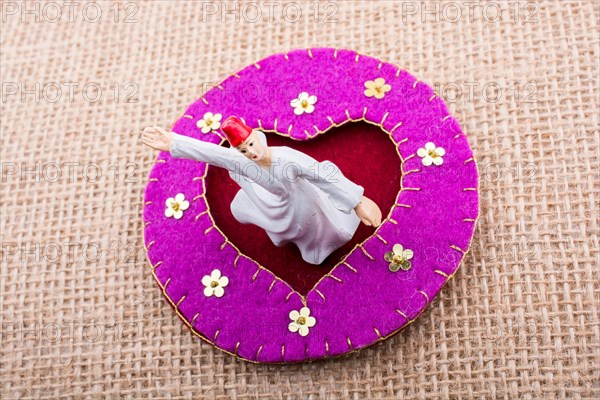 Sufi Dervish figurine model in small size in view