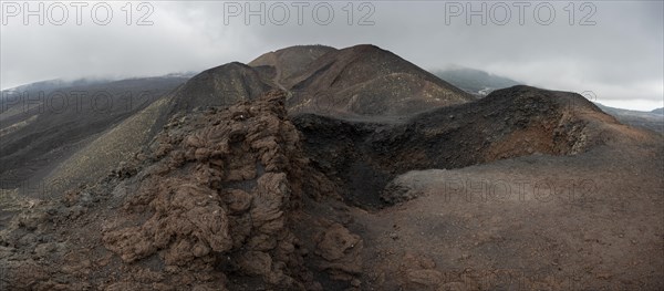 Secondary crater and volcanic landscape of Etna