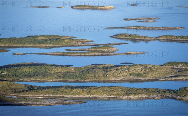 Rocky islands in the evening light