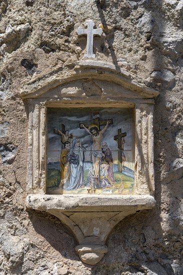 Christian image at the cemetery