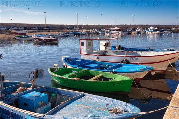 Fishing boats in the fishing port of Gallipoli