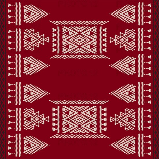 Traditional Tunisian embroidery pattern