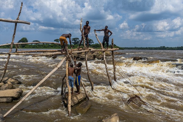 Indigenous fishermen from the Wagenya tribe
