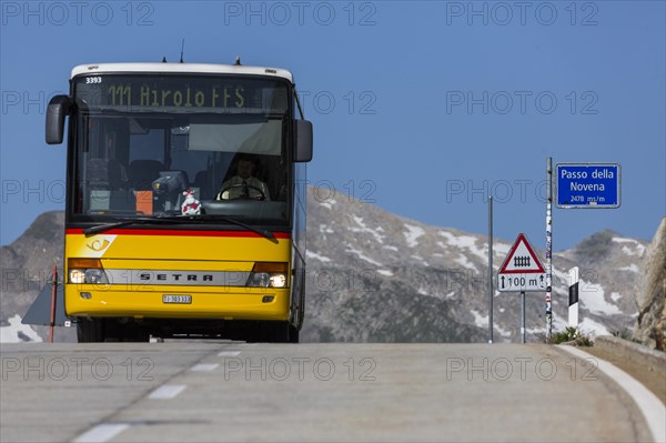 Motorbike on the Nufenen Pass