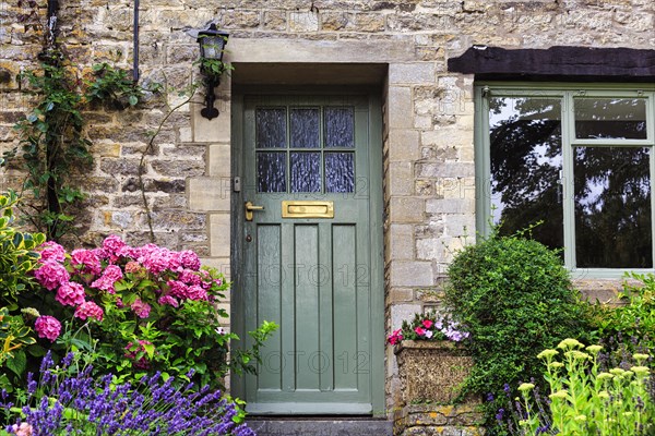 Decorated house entrance