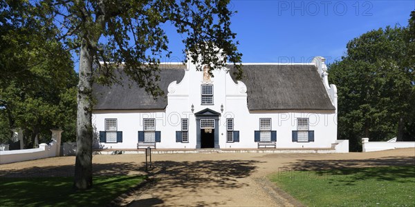 Groot Constantia Wine Estate historic building in Dutch architectural style