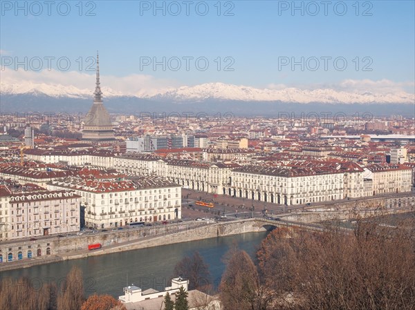 Aerial view of the city of Turin
