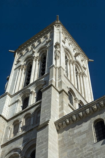 Vezelay labelled les Plus Beaux Villages de France. Basilica St Mary Magdalene.Unesco World heritage. Morvan regional natural park. Via Lemovicensis way to Santiago de Compostela. Yonne department. Bo...