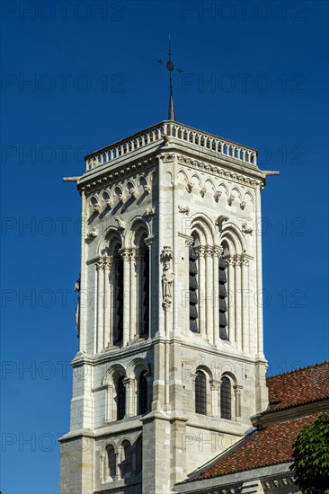 Vezelay labelled les Plus Beaux Villages de France. Basilica St Mary Magdalene.Unesco World heritage. Morvan regional natural park. Via Lemovicensis way to Santiago de Compostela. Yonne department. Bo...