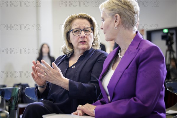 (L-R) Svenja Schulze, Federal Minister for Economic Cooperation and Development, and Cindy McCain,