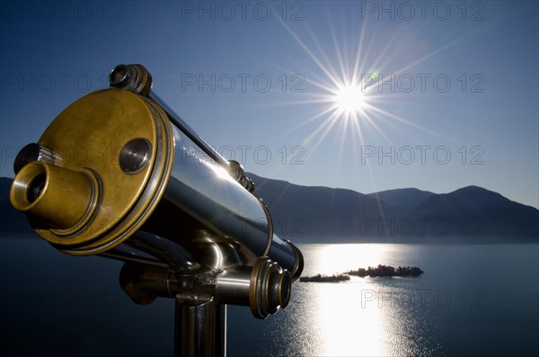 Telescope over Brissago islands