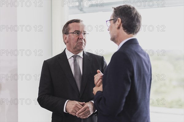 (L-R) Boris Pistorius (SPD), Federal Minister of Defence, and Jens Ploetner, Foreign and Security