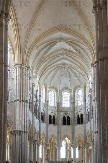 Vezelay labelled les Plus Beaux Villages de France. The nave