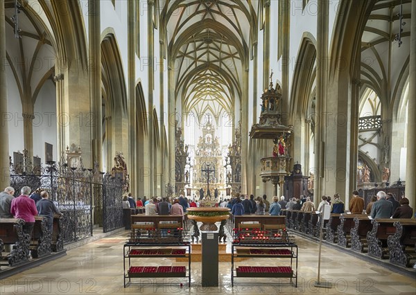 Church service in the Basilica of St. Ulrich and Afra