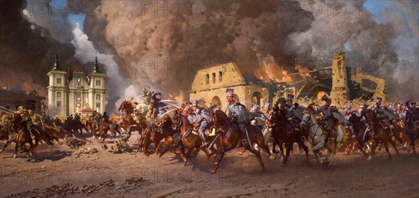 Battle between the 1st Brigade of the Polish Legions and the Russian troops in Urzedow in July 1915