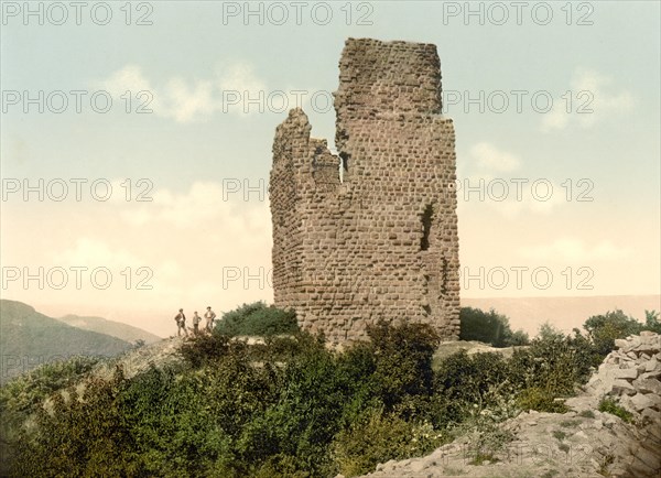 Ruins on the Kyffhäuser in the Harz Mountains