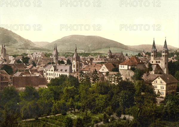 Goslar and the Georgenberg in the Harz Mountains