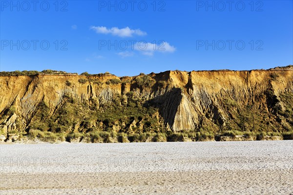 Red cliff in the evening light