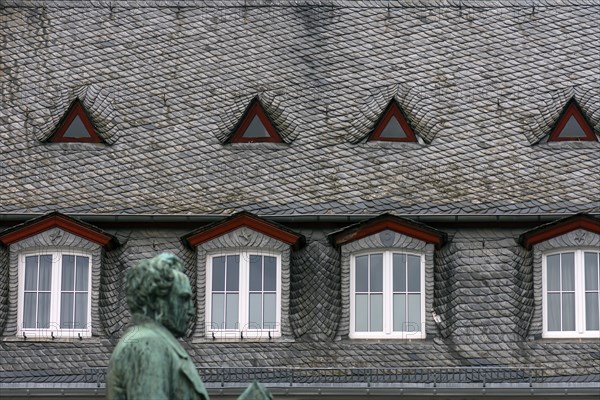 Slate roof with roof core