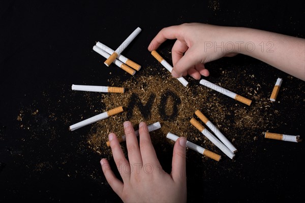 World No Tobacco Day poster for say no smoking concept