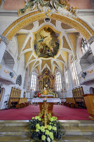 Main altar and ceiling fresco