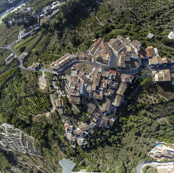 Aerial view of the village of Altea La Vella