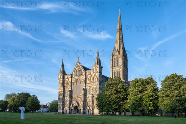 The west façade