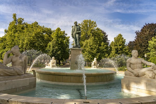 Bruat Fountain on the Field of Mars in Colmar