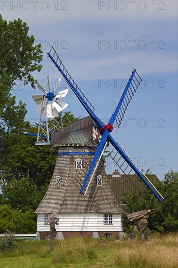 Traditional windmill at Neufeld