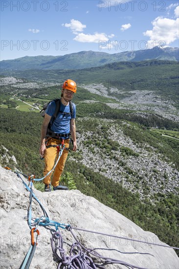 Climbers on the rope