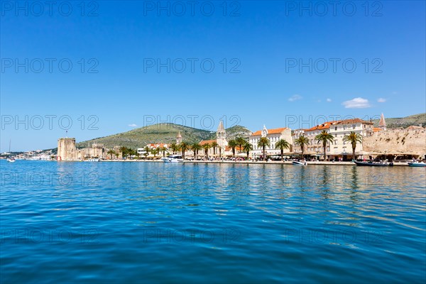 View of the old town of Trogir on the Mediterranean Sea Holiday in Trogir