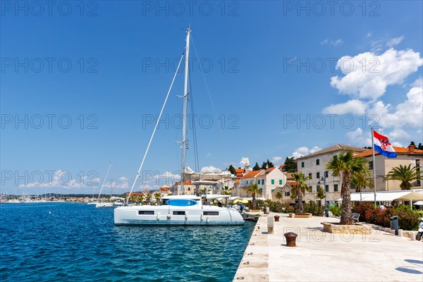 Promenade and Marina on the Mediterranean Sea Holiday in Rogoznica