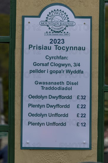 Rail Journey Price Board