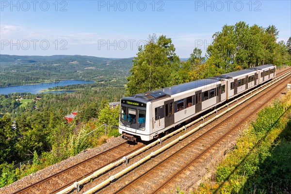 Metro Tunnelbane at Holmenkollen in Oslo