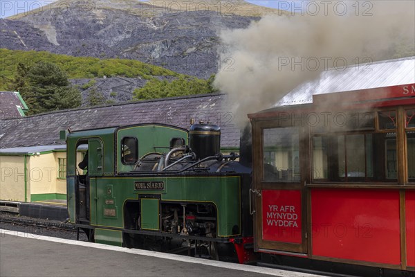 Steam Railway Pulls Into Station