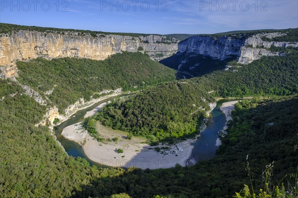 View of the river bends