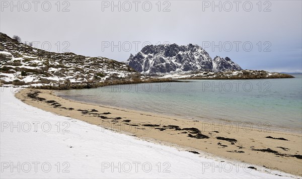 Sandy beach beach at Hattvika Bay